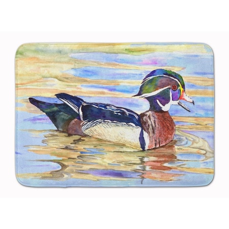 Carolines Treasures Wood Duck Machine Washable Memory Foam Mat 8831RUG